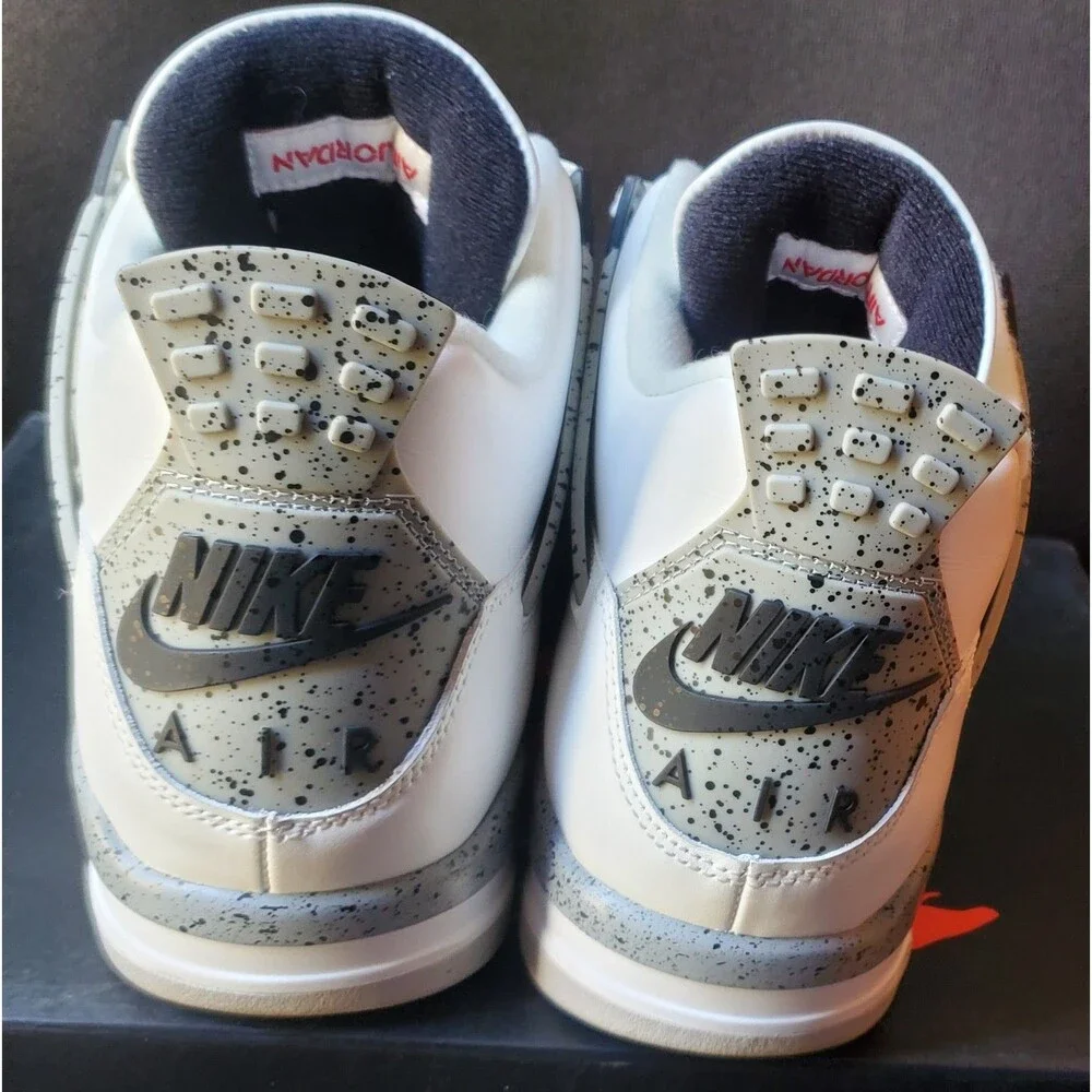 Nike Air Jordan 4 Retro White Cement. Size 10